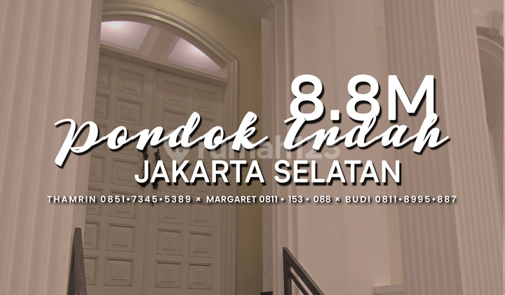 Rumah American Classic 3 Lantai, Pondok Indah Jakarta Selatan, Full Marmer, Sanitary By Kohler - Grohe