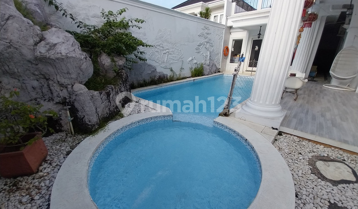 Rumah Mewah 2 Lantai, American Classic, Hoek Corner Unit, Fontainebleau Bukit Golf Bsd Dekat Club House, Bonus Private Swimming Pool 1