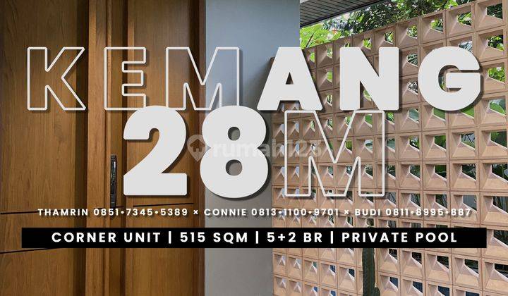 RUMAH MEWAH BARU HOEK, 2 LANTAI, KEMANG SELATAN BANGKA BONUS PRIVATE POOL SOLAR WATER HEATER 1