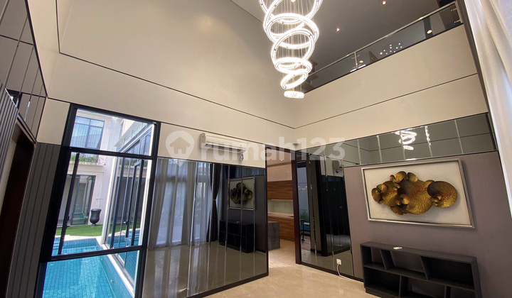 Rumah Mewah 3 Lantai, Furnished Interior Designer, Lancewood Navapark Bsd, View Taman Bonus Home Theatre Karaoke Room