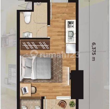 Apartemen Louvin Jatinangor View Gunung dan Kota Siap Huni 2