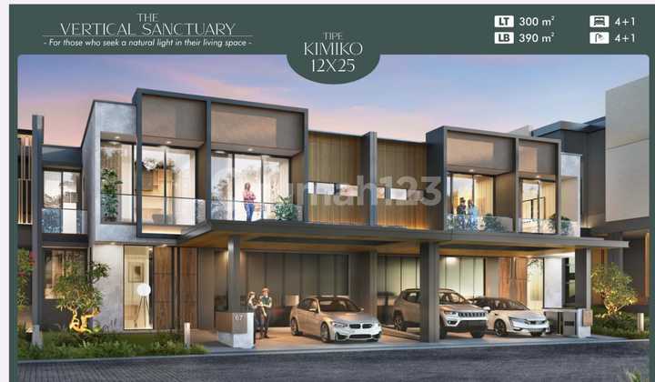 Bisa KPR Dijual rumah designer series pik2 pasir putih 12x25 / 300 m2 ada pool