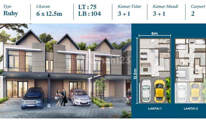 Rumah di Cluster Denver Pik 2  1