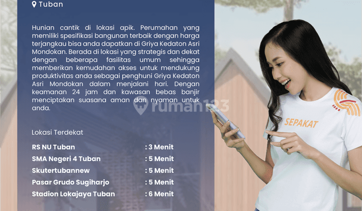 Dijual Hunian Cantik Di Lokasi Apik Mondokan Tuban 6