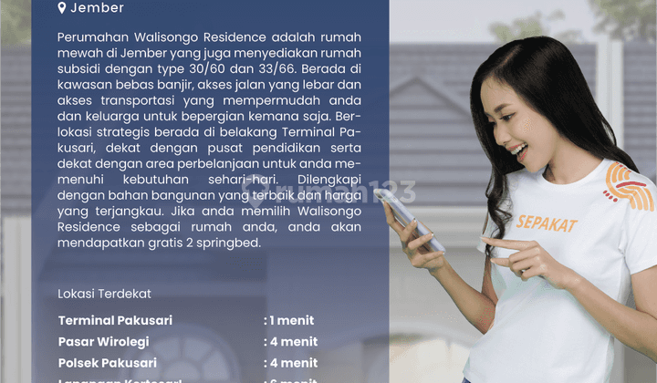 Dijual Rumah Subsidi di Belakang Terminal Pakusari Jember 6