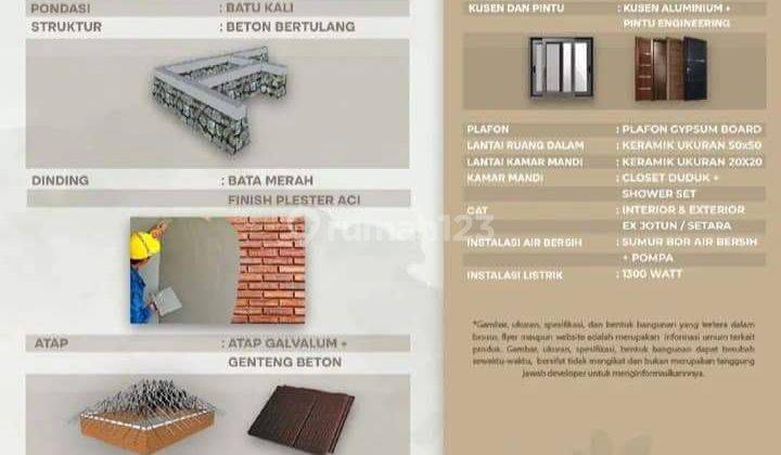 Rumah kota Sidoarjo lokasi nol jalan raya 7