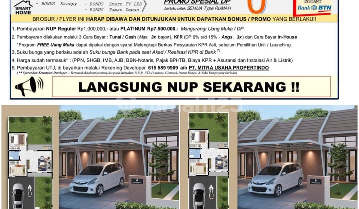 Rumah ready nol Dp angsuran 2 jutaan area perkotaan 3