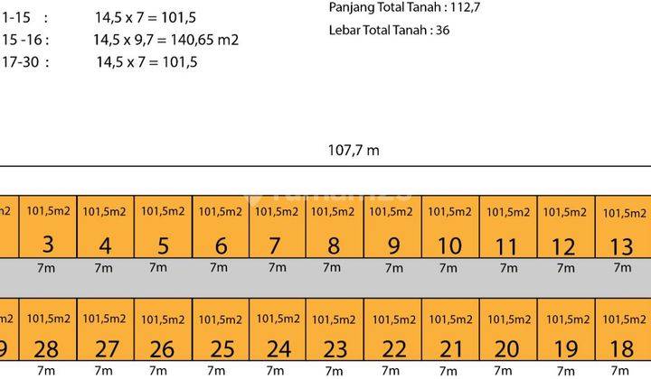 Tanah di Cipamokolan, Bandung SHM 4.060 m² 2