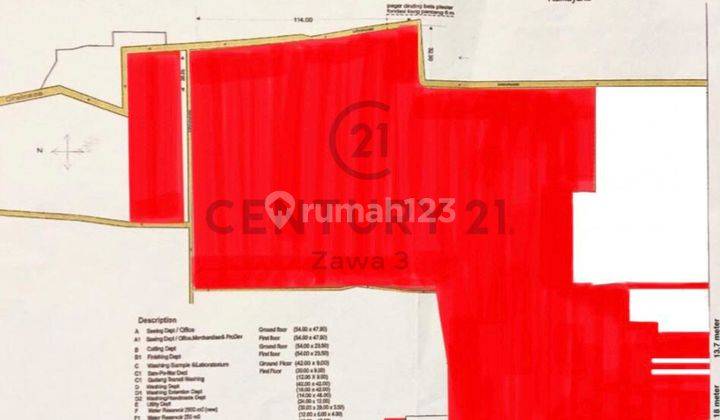 Dijual Cepat Pabrik Di Cimone Tangerang Lokasi Strategis Jln Raya 3