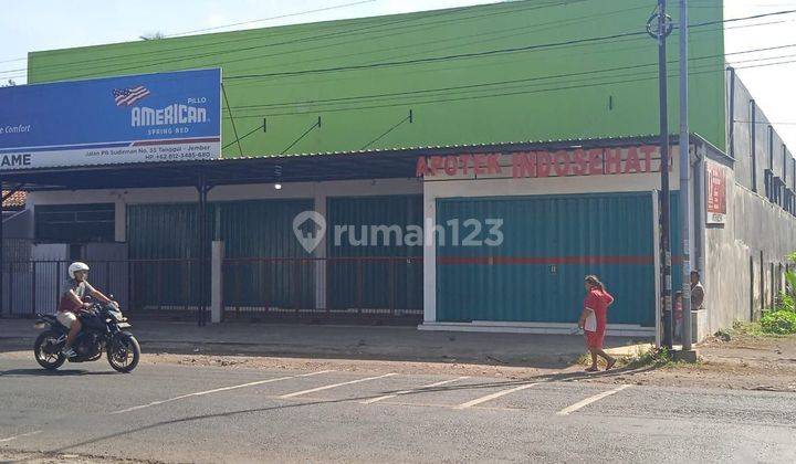 Disewakan Gudang / Ruko Jalan Pb Sudirman Tanggul Dekat Alun², Rambipuji, Sawo, Pasar Tanggul, Semboro (rt) 1