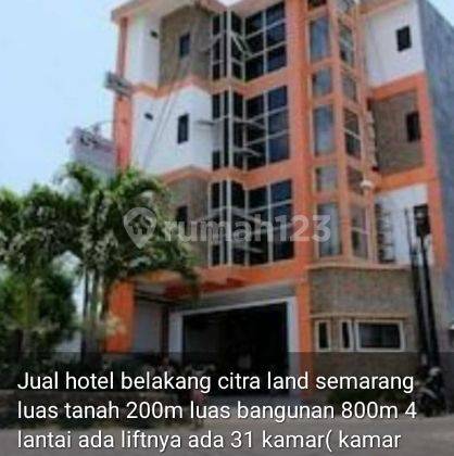 Jual Hotel Belakang Citra Land Semarang Kawasan Ramai 1