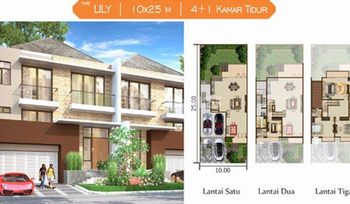 Rumah 2lt 250m Lily10x25 View Danau Cluster Tahap 1 Pantai Indah Kapuk Pik2 2