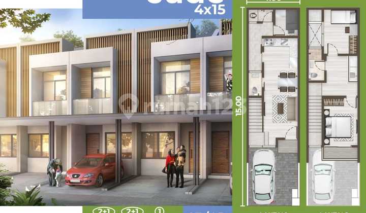 Disewa Cepat Cluster Tahap 2 4X15 2Lt 2+1Kt 3 AC Rumah di Pik 2 2