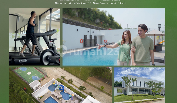 Rumah Ready Unit Lebar 9 Meter Dp 0% Free Biaya Biaya di Dalam Kawasan Hijau 210 Hektar Dekat Tol & Stasiun KRL Serpong Bsd