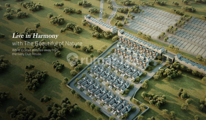 Rumah Ready Unit Lebar 9 Meter di Dalam Kawasan Hijau 210 Hektar Dekat Tol & Stasiun KRL Serpong Bsd 2