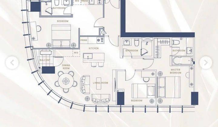 Apartemen Sout Quarter Tipe Dual Key Luxury Design Dekat Mrt 2