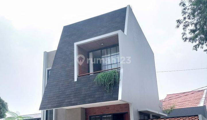 Rumah Modern Minimalis 2 Lantai Pinggir Jalan Besar Beji Depok 1