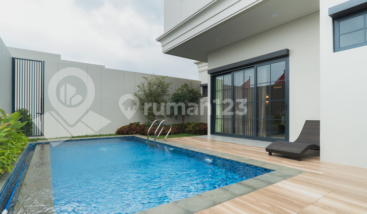 Dijual Rumah View Gunung 2 Lantai Baru Type 10 Cluster Burgundy di Rancamaya Bogor Dekat Akses Tol 2