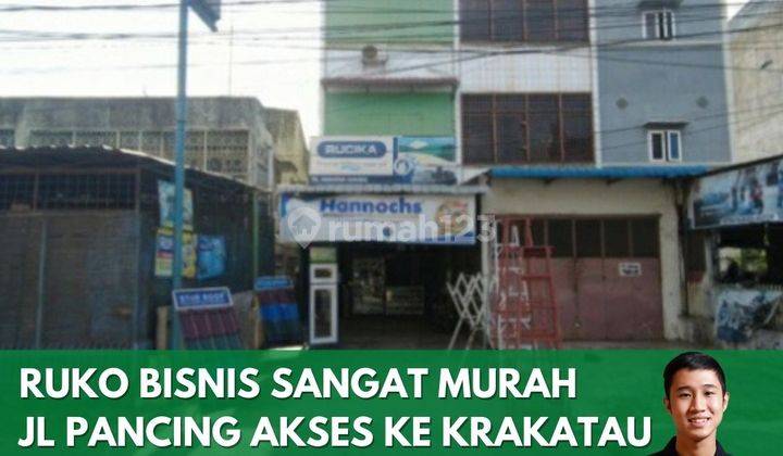 Ruko strategis sangat murah Jalan pancing akses ke krakatau dan Cemara 1