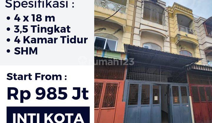 Ruko Hunian Inti Kota Medan Jalan Kecil 1