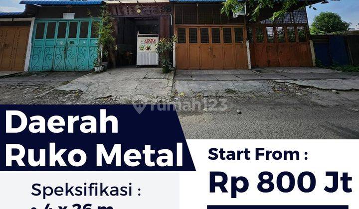 Dijual Cepat Ruko Lokasi Strategies Daerah Metal 1