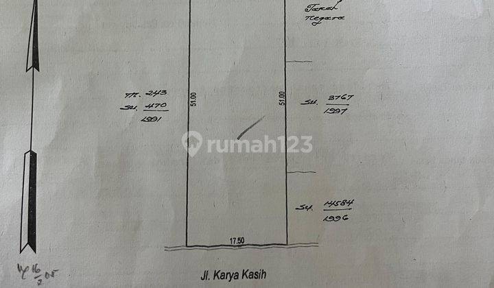 Dijual Tanah SHM Jalan Karya Kasih Medan Johor 2