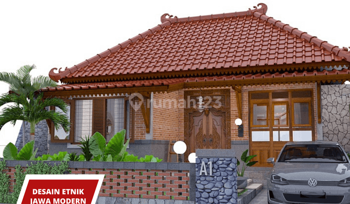 Rumah Desain Modern Etnik Jawa, Dekat Bandara Yia 1