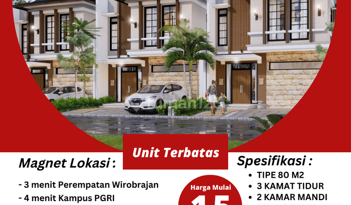 Rumah Mewah Di Jogja Kota, Dekat Kampus Pgri, Malioboro 1
