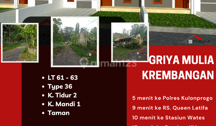 Rumah Minimalis Kulon Progo Lingkungan Asri Nyaman Dkt Yia 1