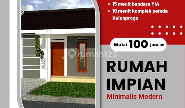 Rumah Murah Bukan Bukan Rumah Subsidi,dekat Bandara Yia,panjatan 1