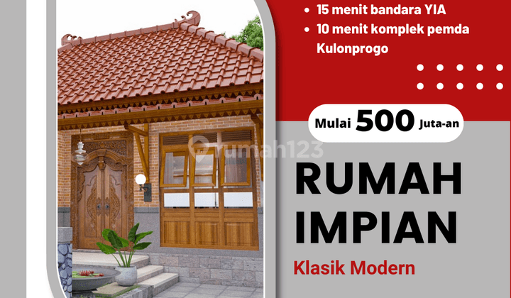 Rumah Cantik Etnik Jawa di Krembangan Panjatan Kulon Progo Jogja 1
