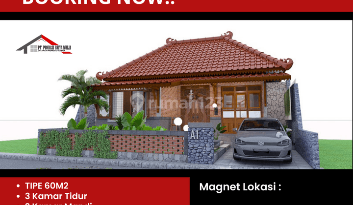 Rumah Cantik Desain Etnik Di Kawasan Wisata Kulon Progo Yia Jogja 1