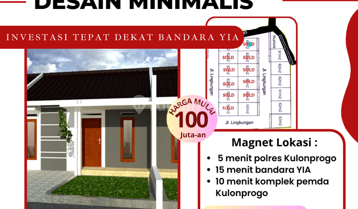 Dekat Yia Kulon Progo, Rumah Siap Bangun Siap Balik Nama 1
