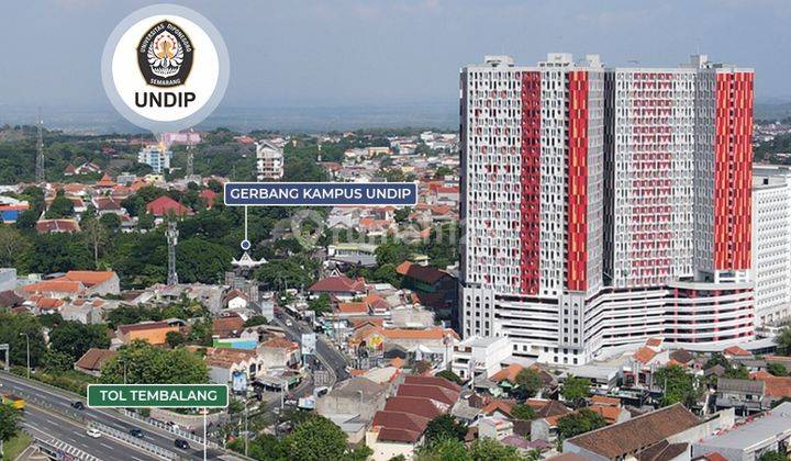 Apartemen 1BR Unfurnish Depan Gerbang Undip Tembalang Semarang