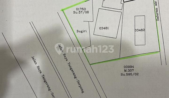 Disewakan Tanah Kavling Luas 1276m² Jalan Raya Serpong Km 7 - Tangerang