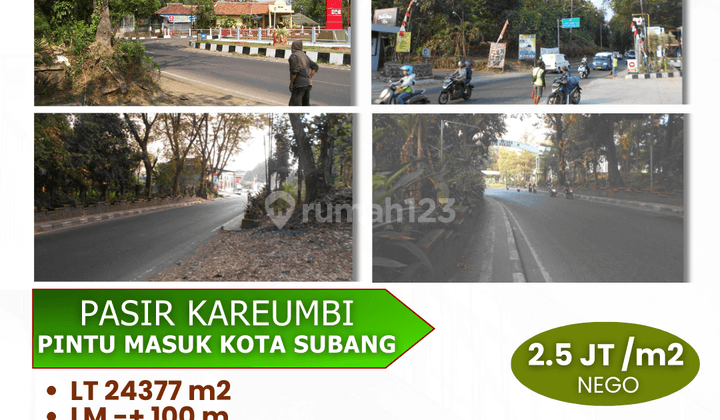 Tanah Strategis Tepat di Pintu Masuk Subang Cocok Untuk Usaha 2