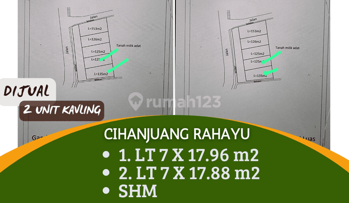 Tanah Kavling Murah Strategis di Cihanjuang Rahayu Bandung 2