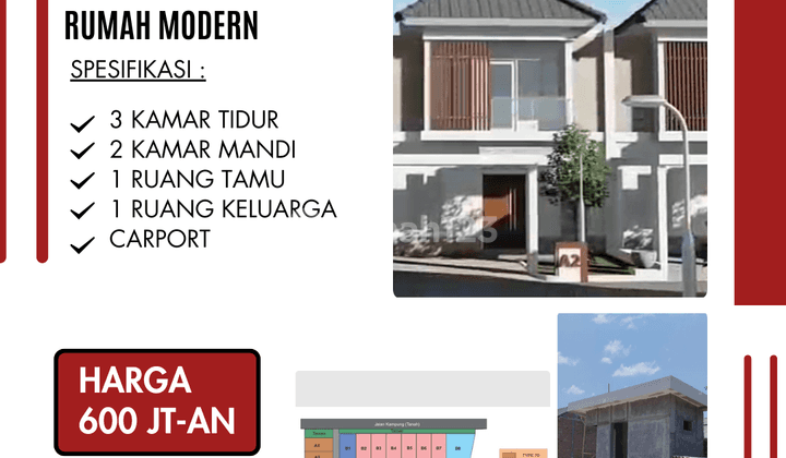 Rumah 2 Lantai Dalam Cluster Dekat Ringroad Terminal Giwangan SHM 1