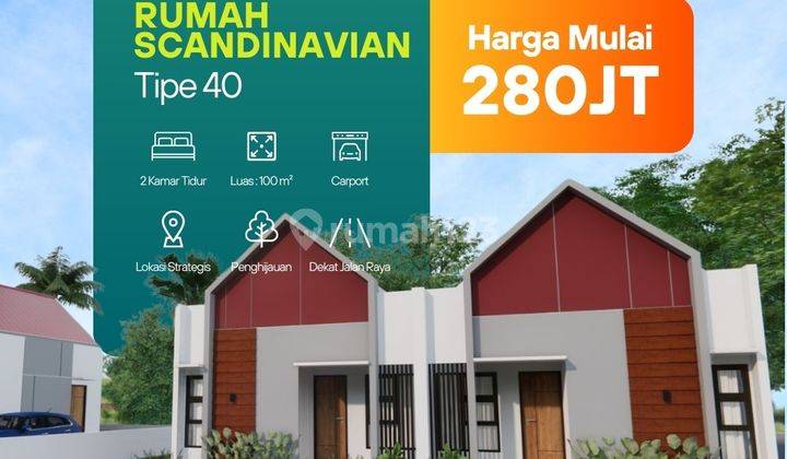 Rumah Murah Scandinavia di Karangmojo Wonosari Bisa KPR SHM 1