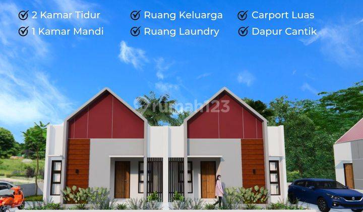 Rumah Scandinavian Murah diKarangmojo Dekat Wonosari Kota SHM KPR 1