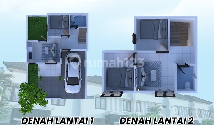 Rumah 2 Lt Jogja di Banguntapan Selatan Jl Wonosari Potorono SHM 2