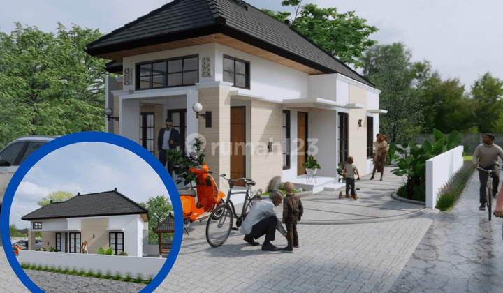 Rumah Hook Bonus Gazebo Taman Luas di Pakem Kaliurang SHM Kpr 1