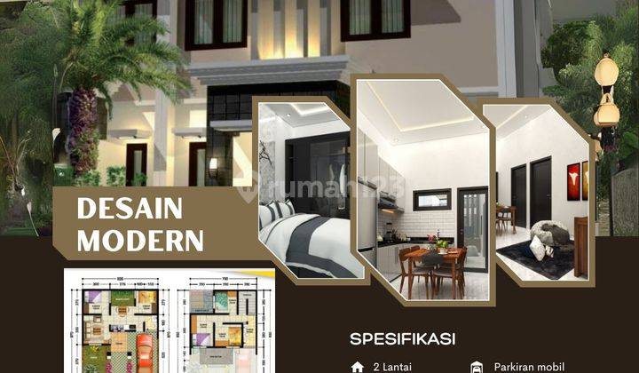 Rumah 2 Lantai Baru Dlam Perum Dekat Jl Wonosari Potorono Kpr SHM 1