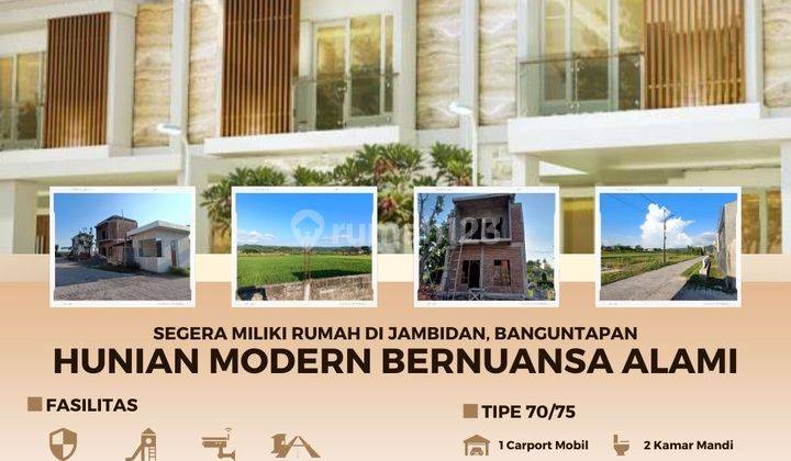 Promo Rumah Baru 2 Lt di Banguntapan 10 Menit Ringroad Giwangan 1