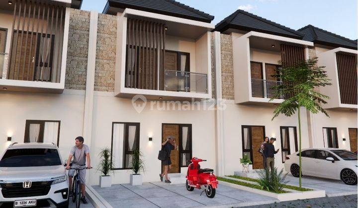 RUMAH JOGJA DESAIN MINIMALIS MODERN 2 LANTAI LOKASI STRATEGIS DI BANGUNTAPAN BANTUL BISA KPR DP RINGAN 1