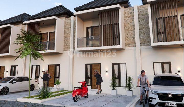 BISA KPR 4 UNIT TERAKHIR RUMAH 2 LANTAI MINIMALIS MODERN PERUMAHAN DI BANGUNTAPAN DKT JOGJA KOTA 1