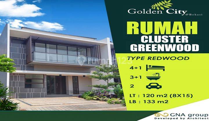 Rumah tanah luas Golden City dekat tol Bekasi Barat, Bekasi Kota 1