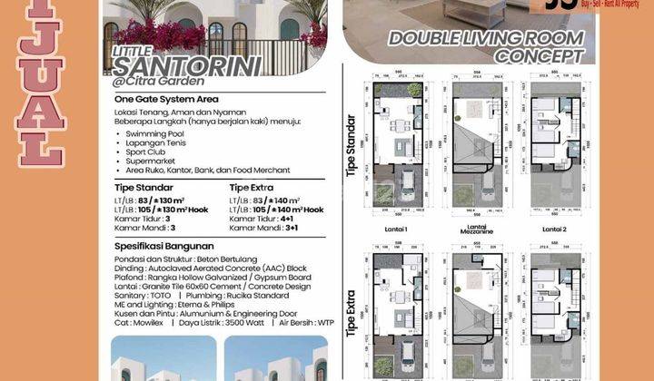 Rumah Bangunan Baru di Citra Garden 2 . Type Mezanine 2