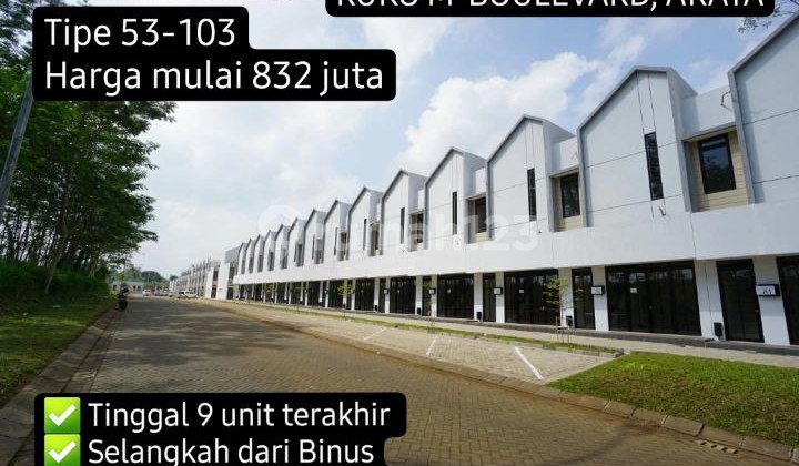 RUKO M-BOULEVARD ARAYA MALANG SELANGKAH DARI BINUS 5