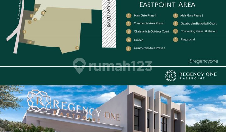 Ruko One Easpoint Dekat East Coast Mall, Its, Univ Hang Tuah